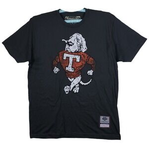 Tennessee Vols Mitchell & Ness NCAA Large Shirt Mascot Art Dark Gray NWT